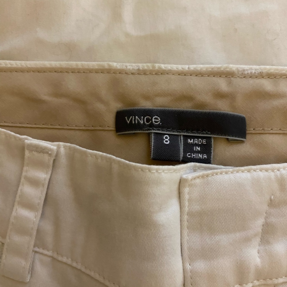 Vince Mid-rise White Women’s Pant — Size 8 - Picture 3 of 7